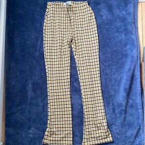 Urban Outfitters plaid flare leggings. Size XS